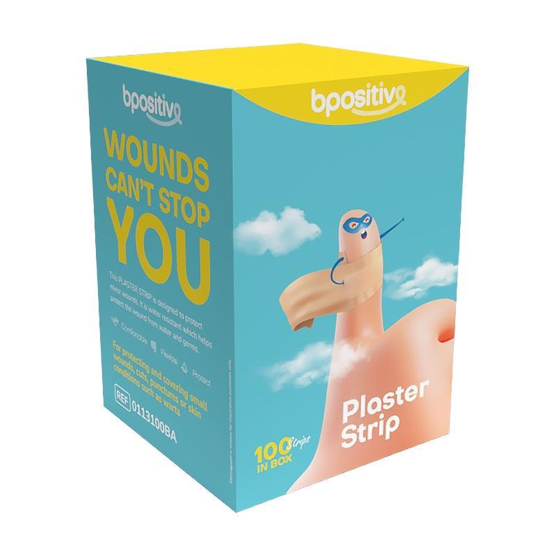 bpositive Plaster Strips (BX100) 2Pack