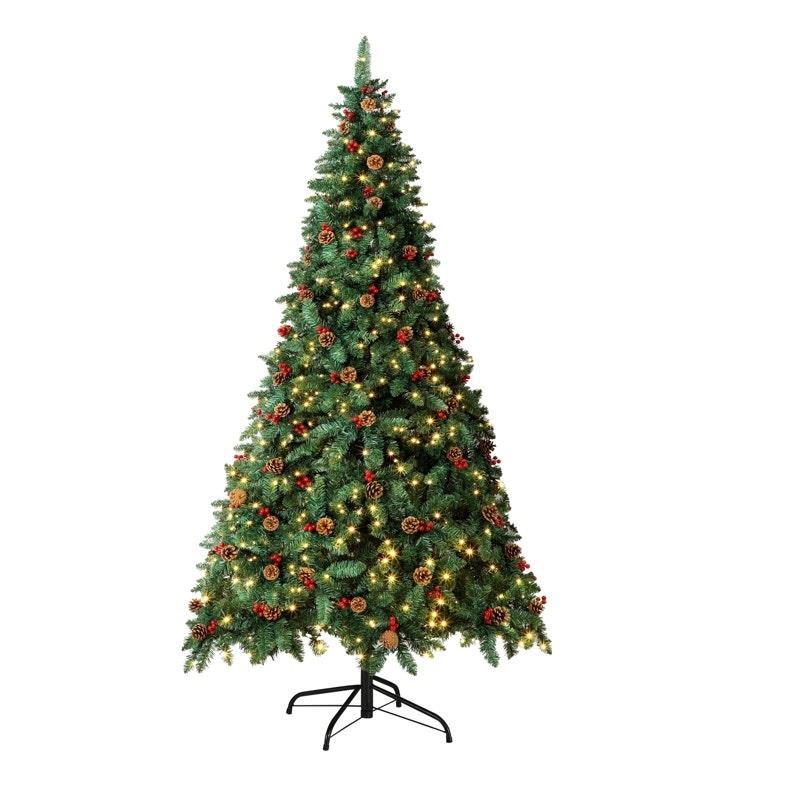 Tinseltown LED Christmas Tree 1.8M Xmas Trees Decorations Green with Ornaments 6 Feet