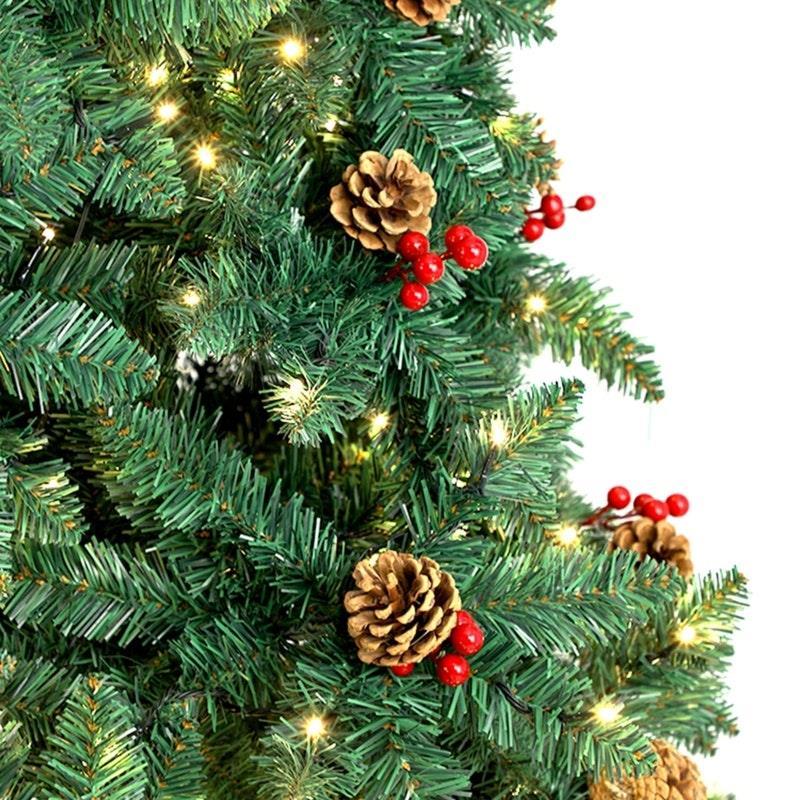 Tinseltown LED Christmas Tree 1.8M Xmas Trees Decorations Green with Ornaments 6 Feet
