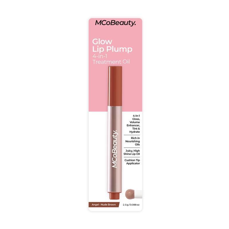 MCoBeauty Glow Lip Plump 4-in-1 Treatment Oil Angel Nude Brown