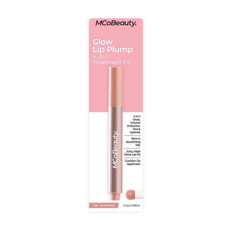 MCoBeauty Glow Lip Plump 4-in-1 Treatment Oil Gigi Nude Peach