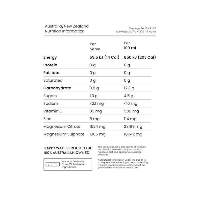Happy Way Tropical Magnesium Powder 315g