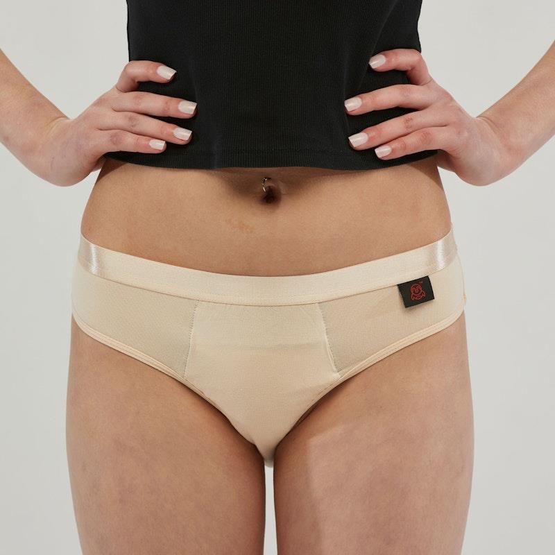 Staydry Womens Hipster Brief Skin, 08/XS