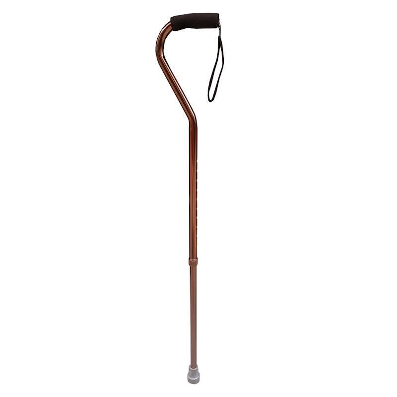 Livingstone Walking Stick Swan Neck Aluminium Adjustable 78-100 cm Bronze
