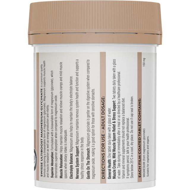SWISSE ULTIBOOST MAGNESIUM GLYCINATE + ASHWAGANDHA 60PK main image 1