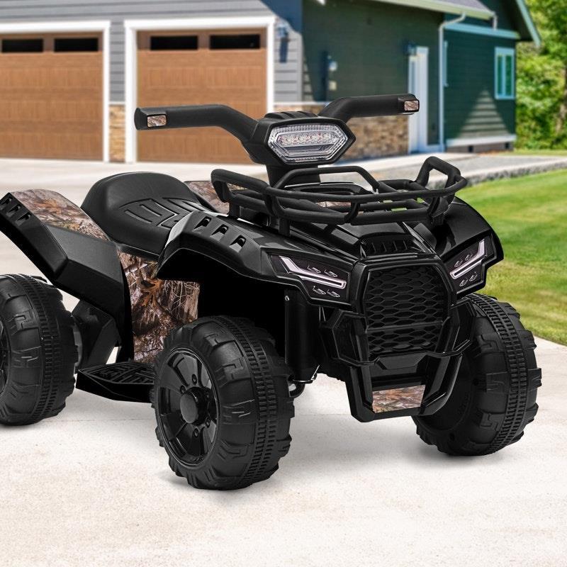 Mazam Ride On Car Electric ATV Bike Vehicle for Toddlers Kids Black