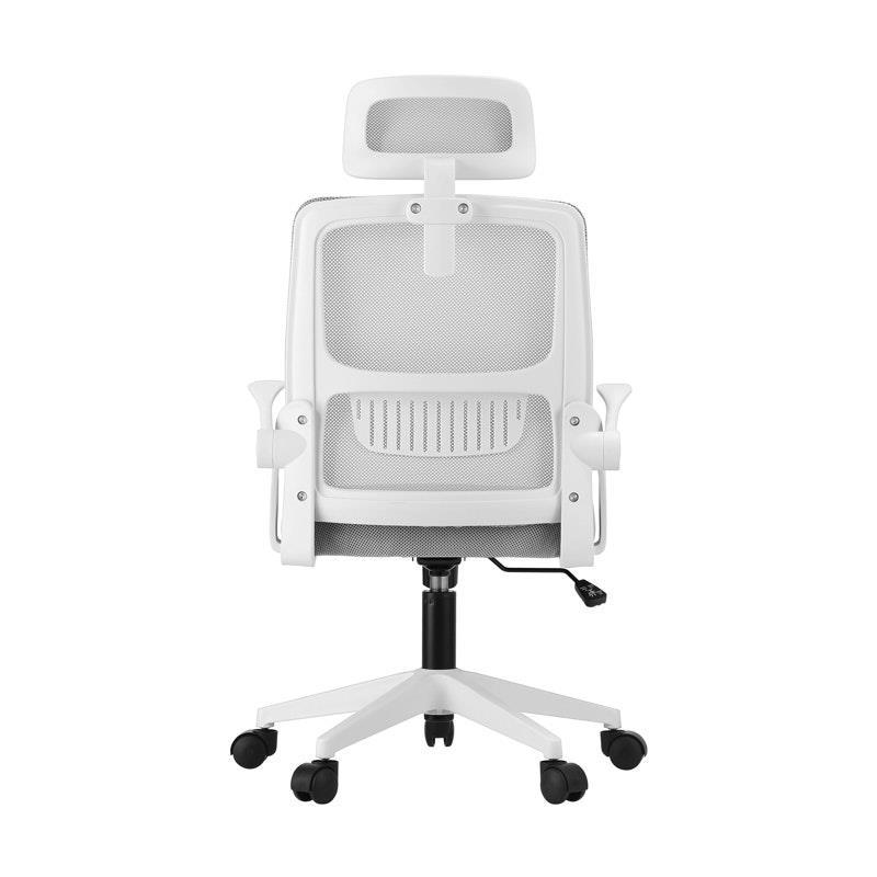 Oikiture Mesh Office Chair Executive Fabric Gaming  Racing Computer Seat White