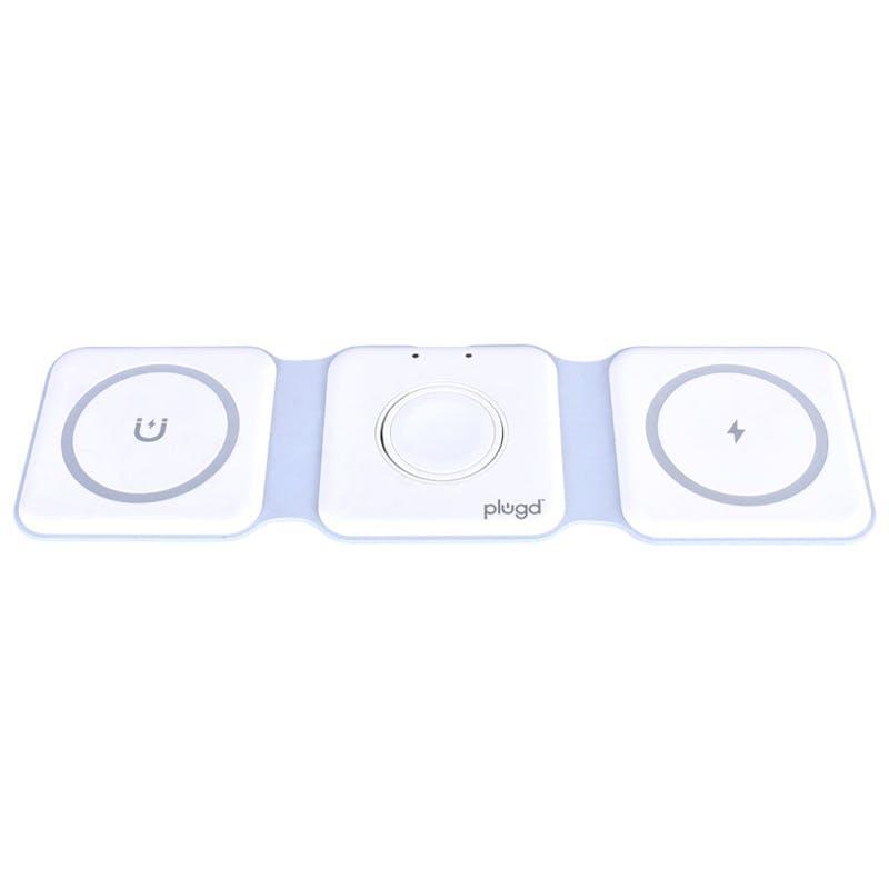 PLUGD 3 in 1 Wireless Charging Foldable Station for Apple Mag Safe 1 Piece