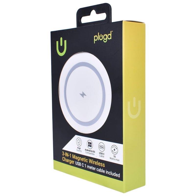 PLUGD 3 in 1 Wireless Charging Foldable Station for Apple Mag Safe 1 Piece