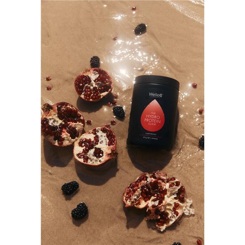WelleCo The HydroProtein Elixir Pomegranate & Blackcurrant 270g Jar