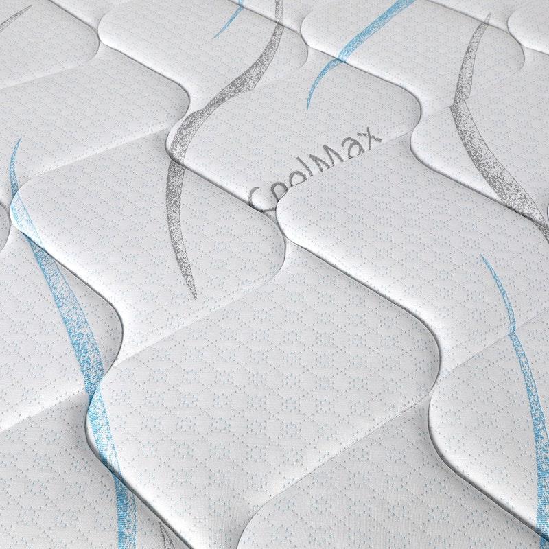 DreamZ Spring Mattress Bed Pocket Tight Top Foam Medium Firm 25CM Queen