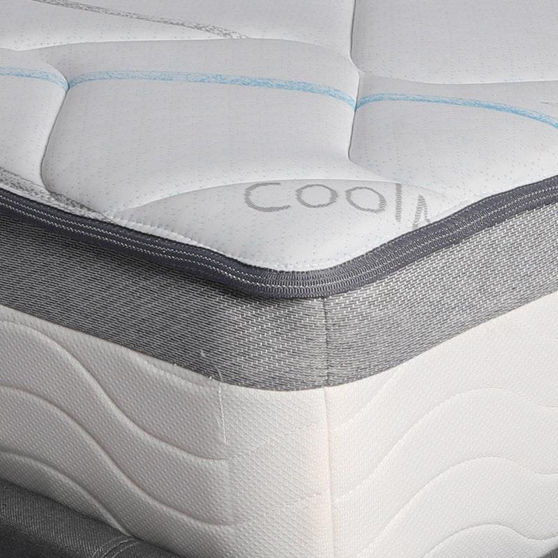 DreamZ Spring Mattress Bed Pocket Tight Top Foam Medium Firm 25CM Queen