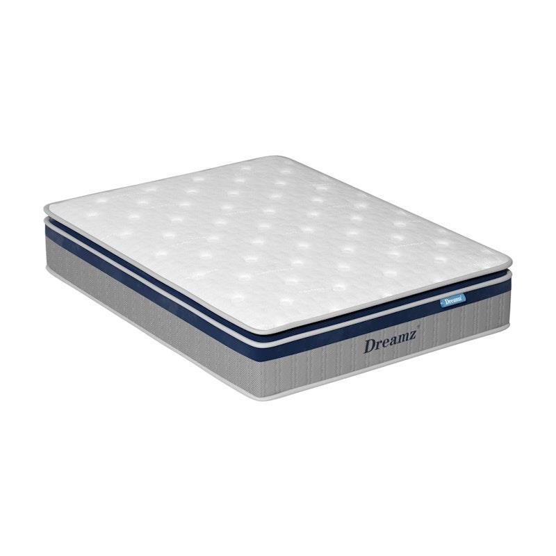 DreamZ Spring Mattress Pillow Top 7 Zone Pocket Spring  Memory Foam 32CM Queen