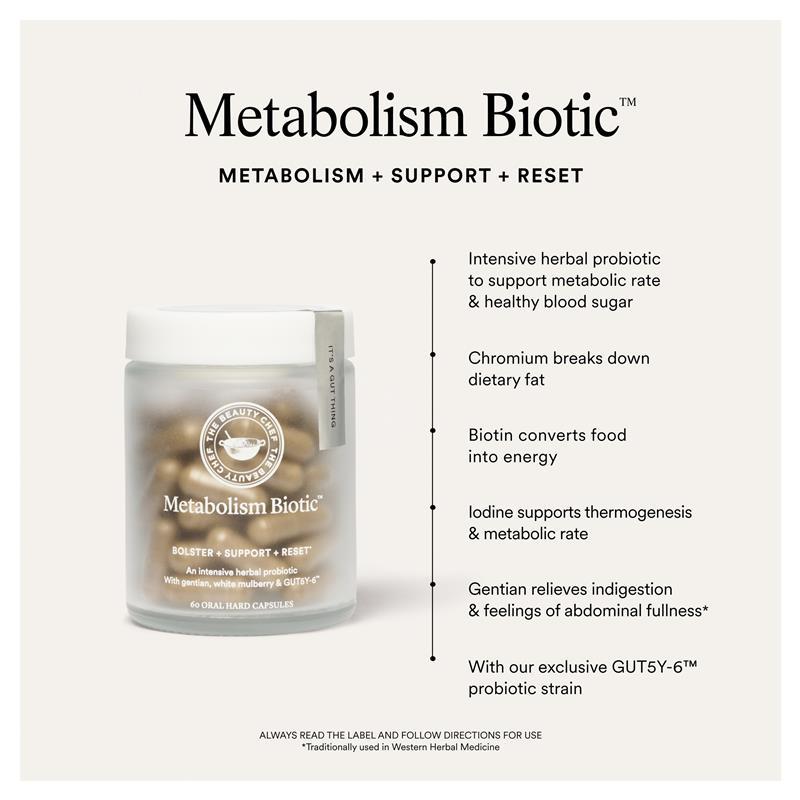 The Beauty Chef Metabolism Biotic 60 Capsules
