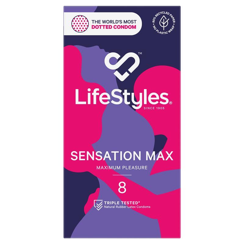 LifeStyles® Sensation Max Condoms 8 Pack