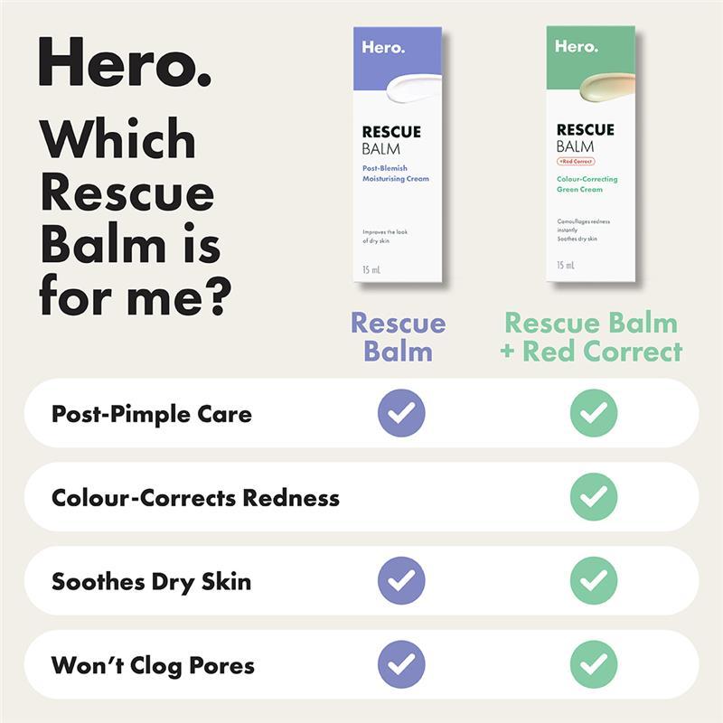 Hero Mighty Rescue Balm Red Correct 15ml