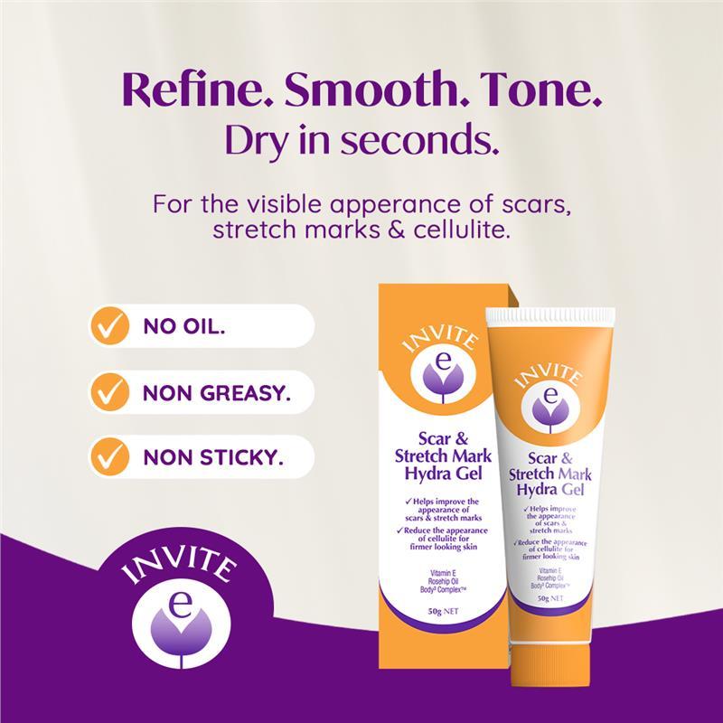 Invite E Scar & Stretch Mark Gel 50g