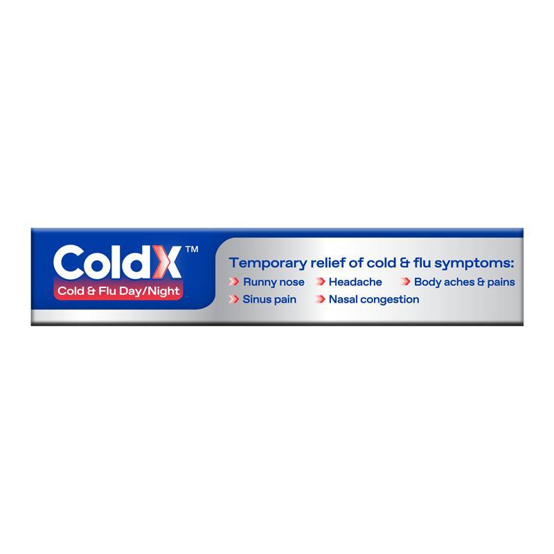 ColdX Cold & Flu Tablets Day & Night 24 Tablets