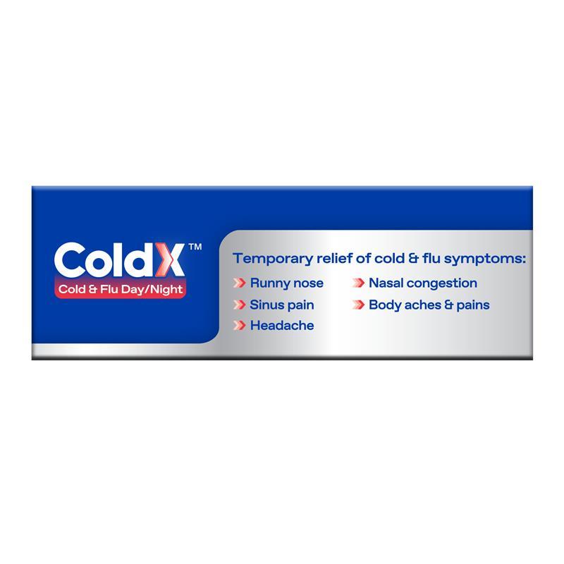 ColdX Cold & Flu Tablets Day & Night 48 Tablets