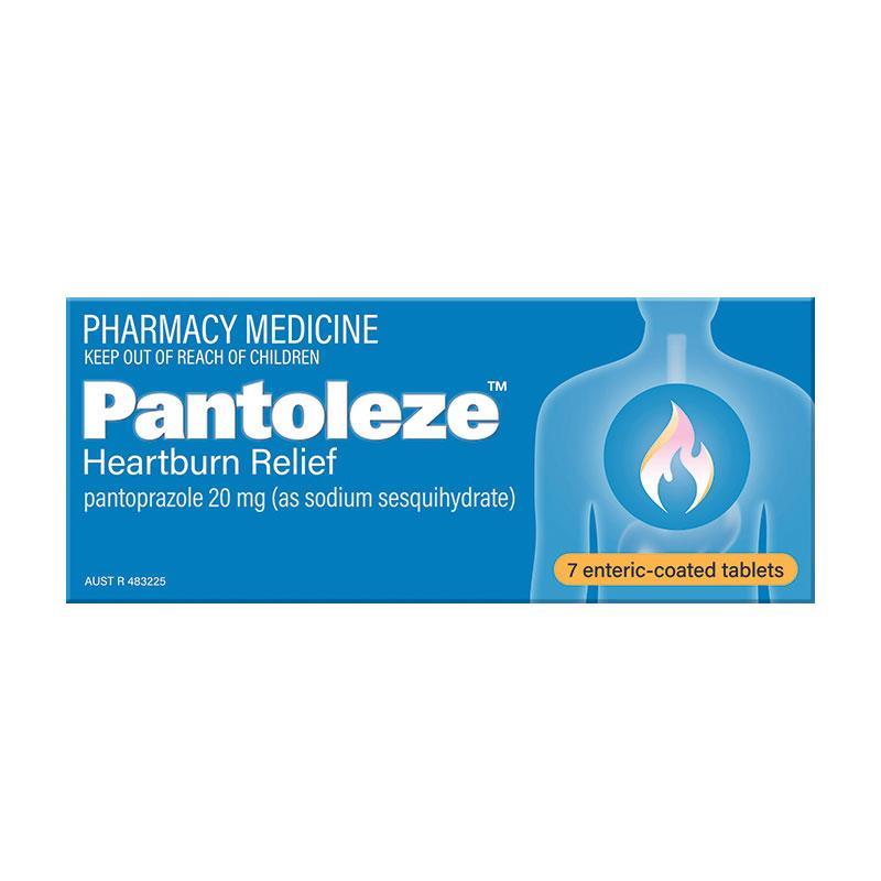 Pantoleze Heartburn Relief 20mg 7 Tablets
