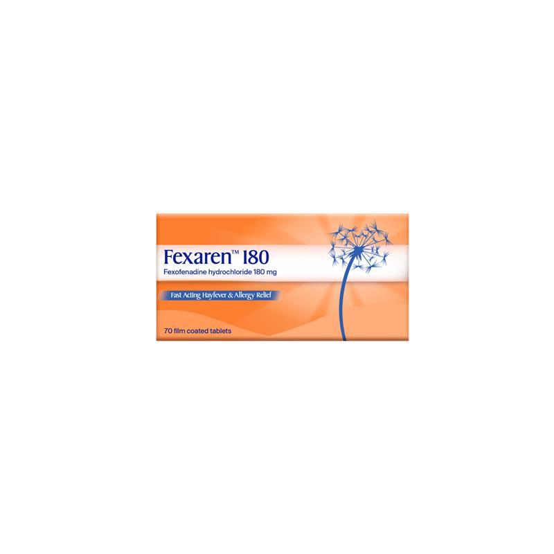 Fexaren 180mg 70 Tablets