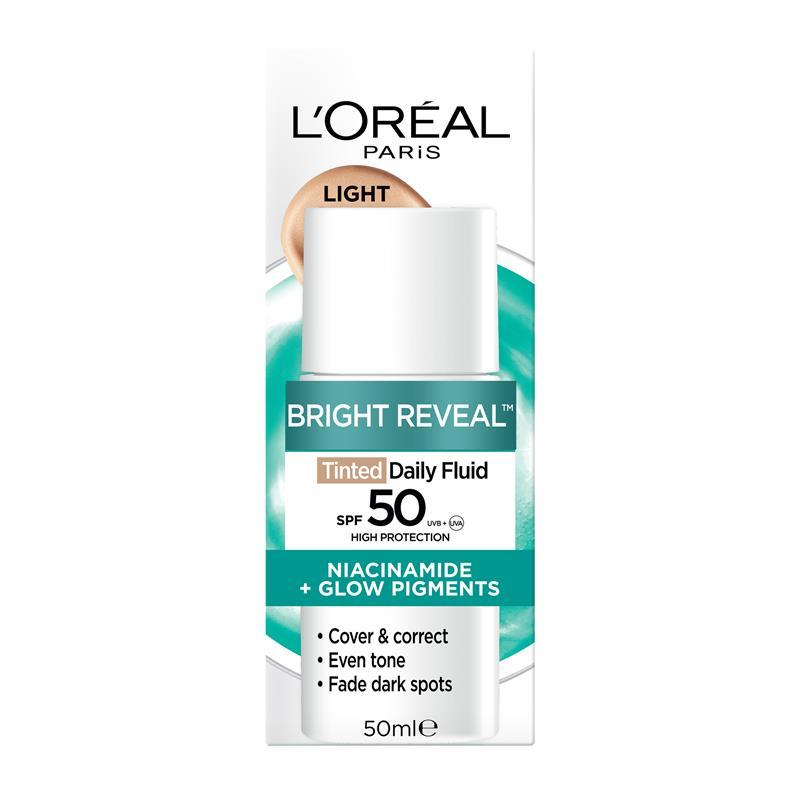 L'Oreal Bright Reveal Tinted SPF 50 Fluid Light 50ml