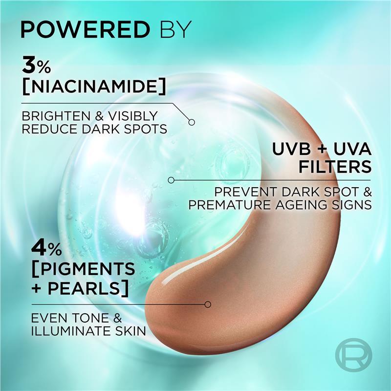 L'Oreal Bright Reveal Tinted SPF 50 Fluid Medium 50ml