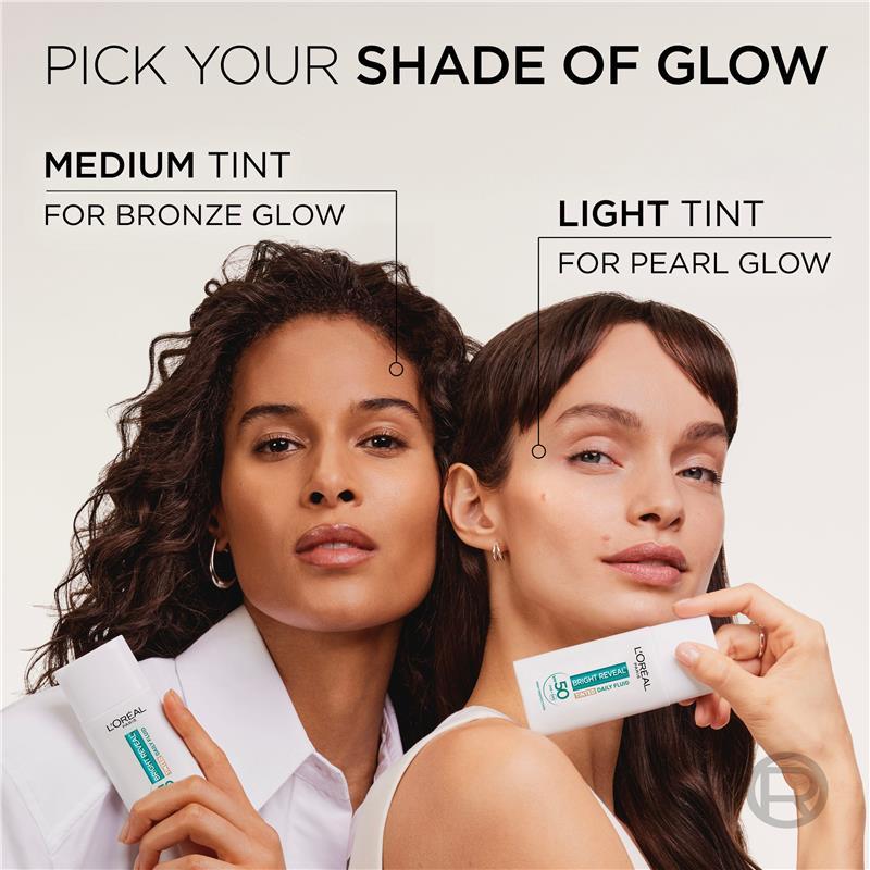 L'Oreal Bright Reveal Tinted SPF 50 Fluid Medium 50ml