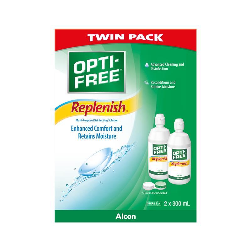 Opti Free Replenish Twin Pack 2 x 300mL