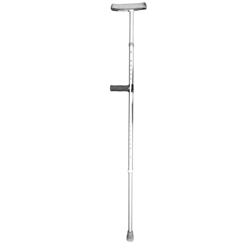 Livingstone Underarm Crutches F-Shape Matte Aluminium Adjustable 99-137cm Each