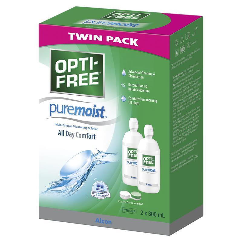Opti Free Puremoist Twin Pack 2 x 300ml