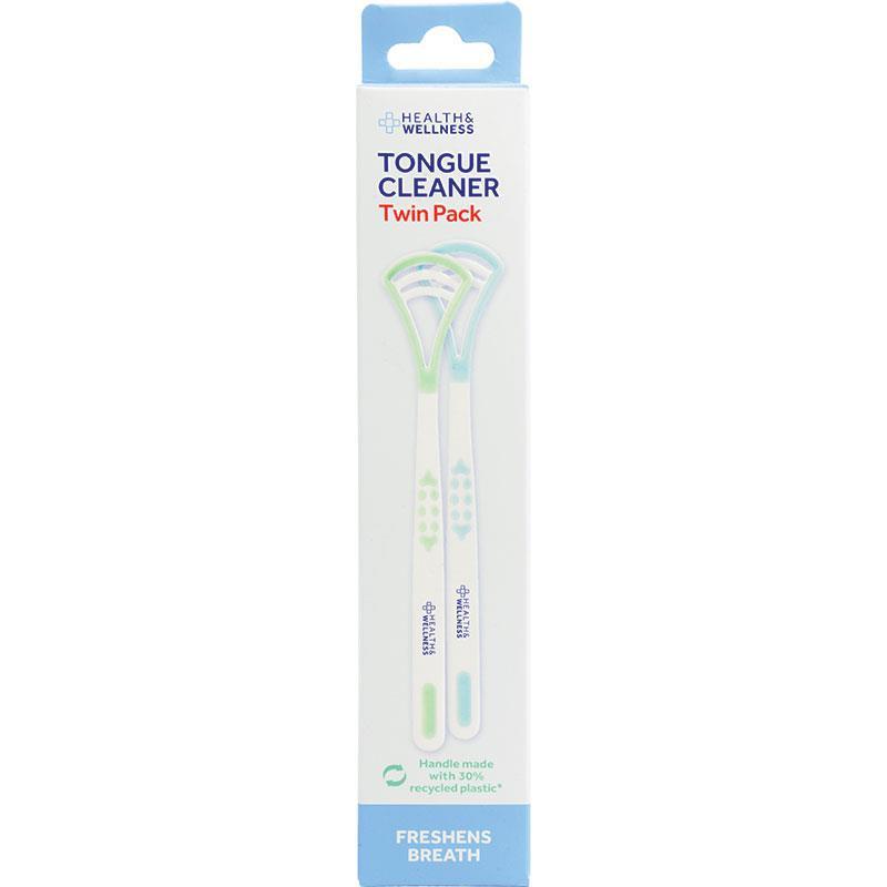 Health & Wellness Dental Tongue Cleaner Twin Pack