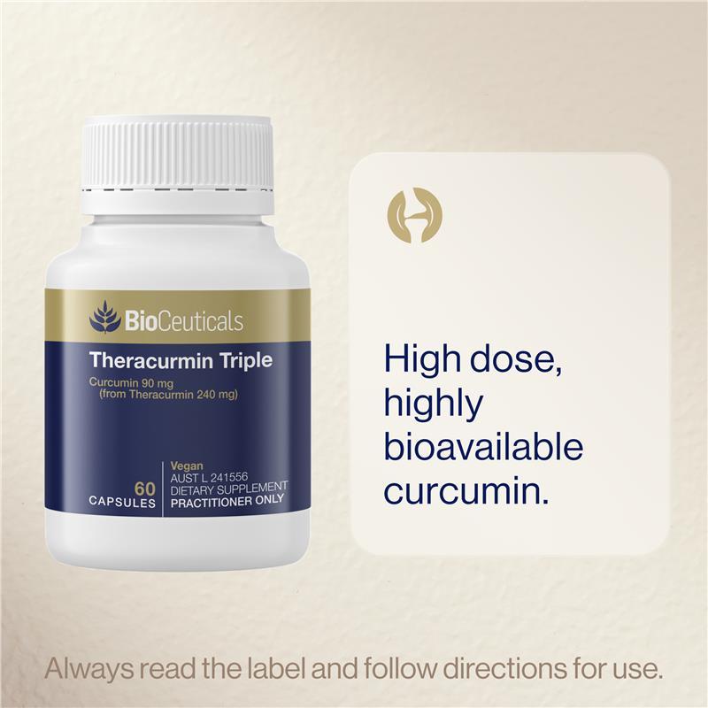 Bioceuticals Theracurmin Triple 60 Capsules NEW