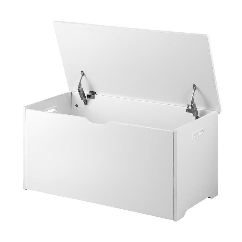Oikiture Kids Toy Storage Box Cabinet Wooden Chest Container Room Organiser White