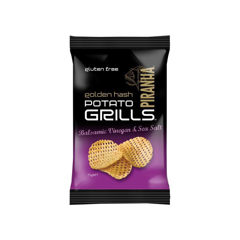 Piranha Potato Grill Balsamic Vinegar & Sea Salt 75g
