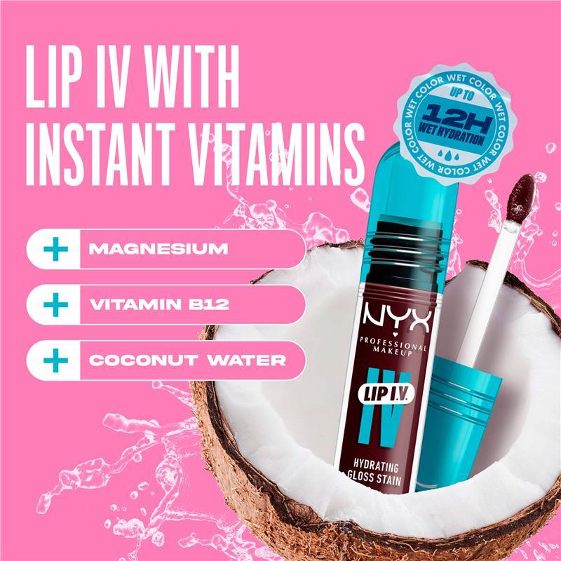NYX Lip IV Hydrating Gloss Stain Mauve N Moist