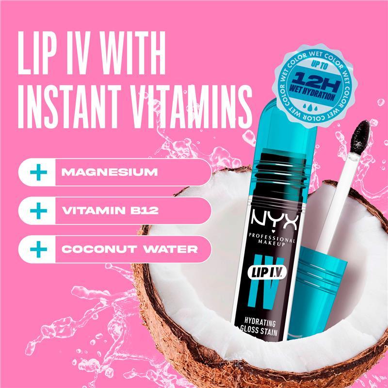NYX Lip IV Hydrating Gloss Stain Grape Gushin