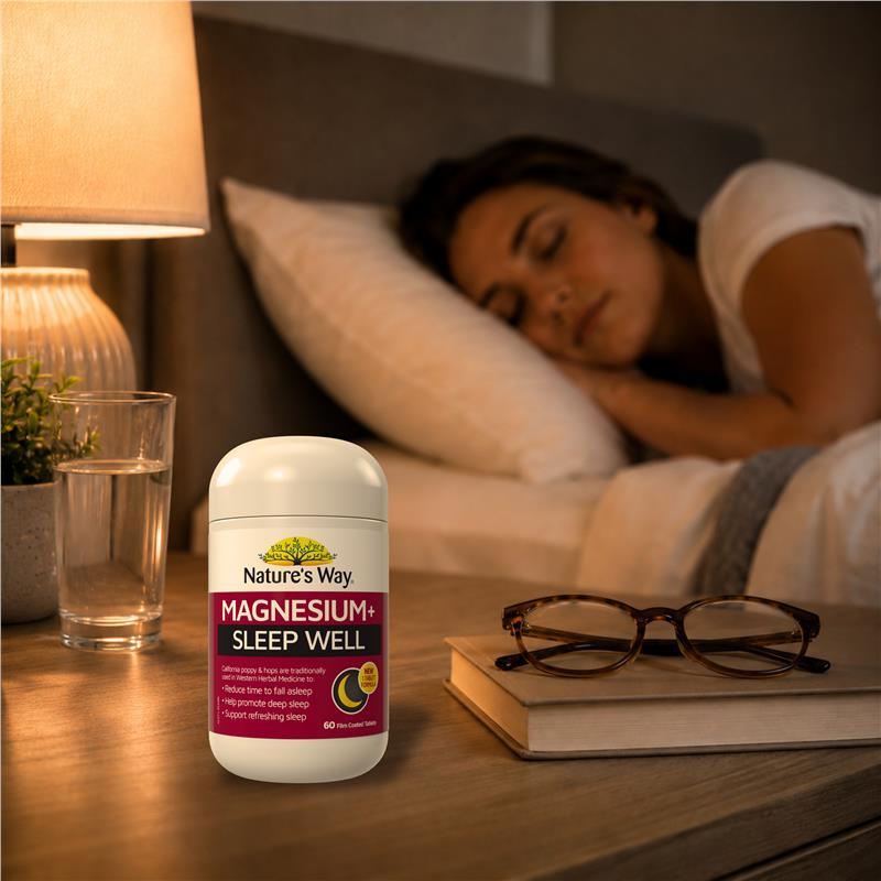 Nature's Way Magnesium + Sleep Well 60 Tablets