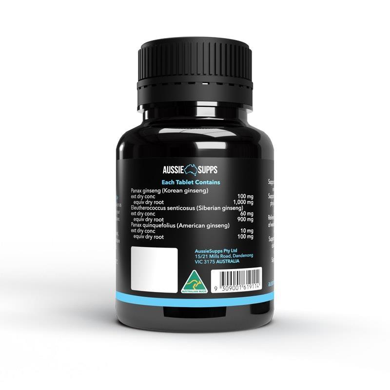 AussieSupps Ginseng Energy 2000 60 Tablets