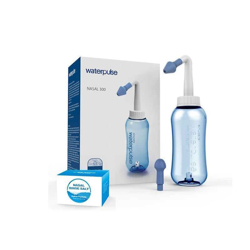 Buy Waterpulse Sinus Rinse Neti Pot Kit with 30 Washing Salt Pack ...