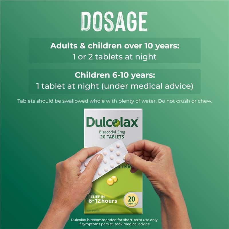 Dulcolax Laxatives 5mg 20 Tablets