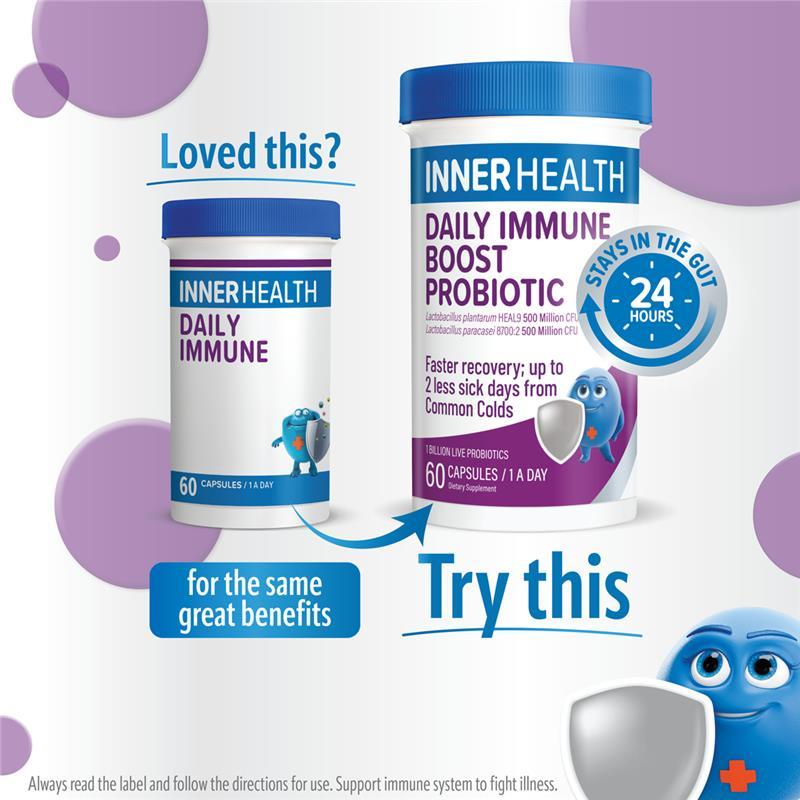 Inner Health Immune Boost Probiotic 60 Capsules