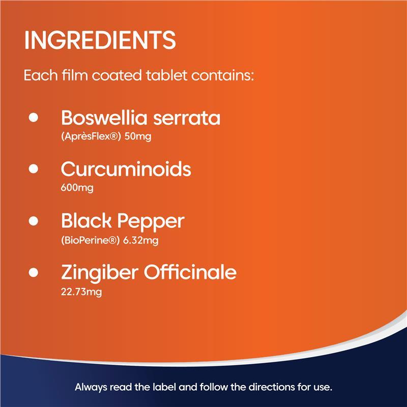 Bioglan Curcumin Advanced Pain Relief 50 Tablets