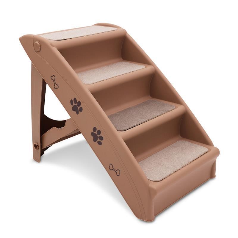 Furtastic 50cm Foldable Pet Stairs Ramp Brown