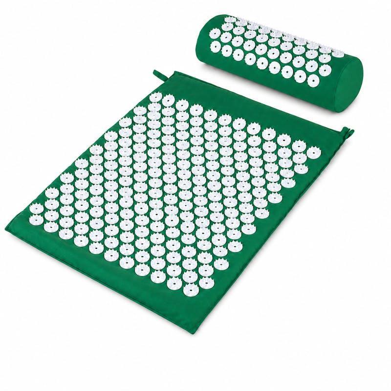 Fandcy Acupressure Mat Pillow Set Massage Acupressure Mat Back Neck Full Body Relaxation with Bag 1Pack