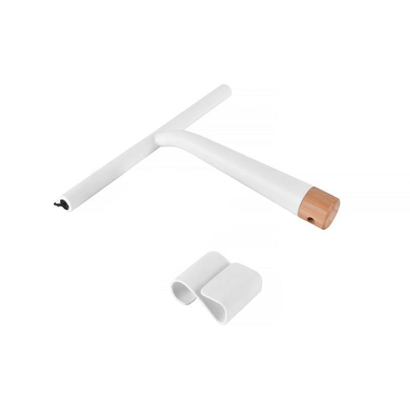 Clevinger Bamboo Base Shower Squeegee with Holder 1Piece