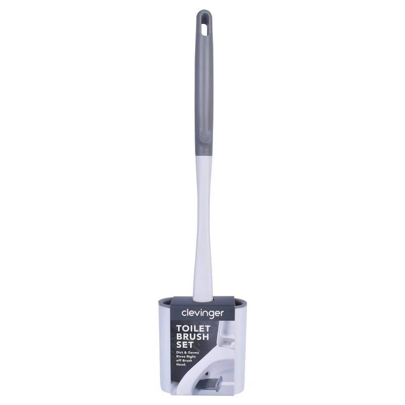 Clevinger Flexible Silicone Toilet Brush & Holder 2Pack