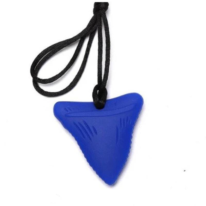 Sensory Safari Sensory Necklace Shark Tooth Blue