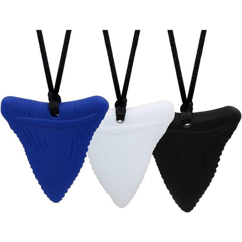 Sensory Safari Sensory Necklace Shark Tooth Blue