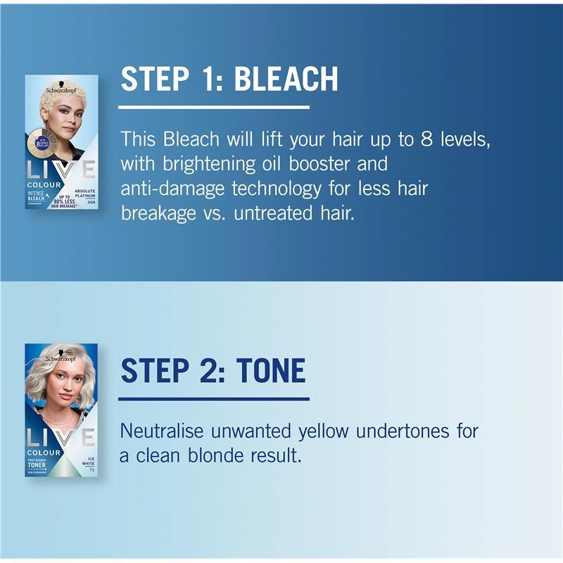 Schwarzkopf Live Colour Permanent Intense Bleach Absolute Platinum 00A